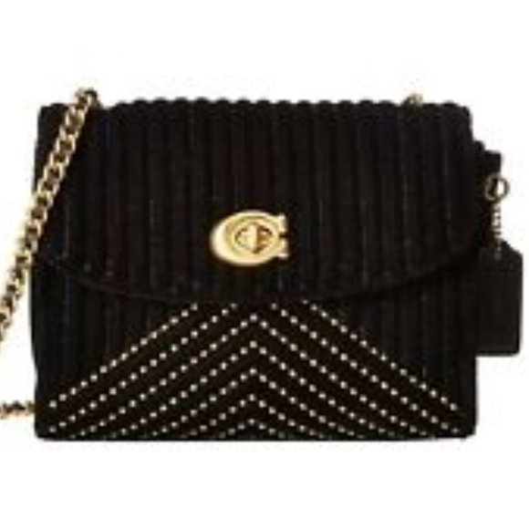 NWT COACH Parker 18 Black Shoulder Bag Quilting Purse - Picture 4 of 16